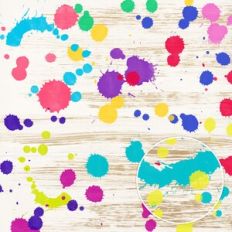 Recycled Craft Paper Splattered Watercolor Background Pattern