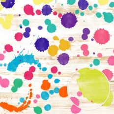 Recycled Craft Paper Splattered Watercolor Background Pattern