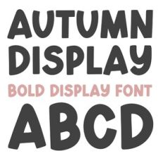 BFC Autumn Display Bold Font
