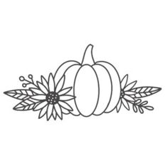 Pumpkin Sunflower Simple Bouquet