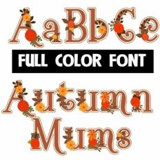 Autumn Mums Color Font