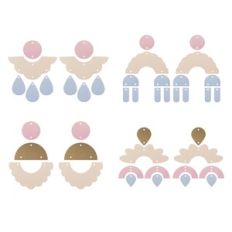 Dangle Earring Template, Faux Leather Earrings