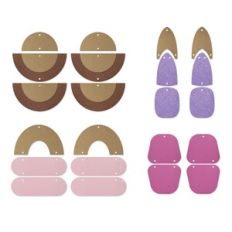 Retro Earrings Template, drop Faux Leather Earrings