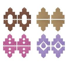 Boho Drop Earring Template, Faux Leather Earrings