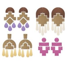 Bohemian Earring Template, Faux Leather Earrings