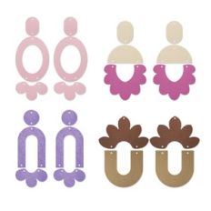 Leaf Arch Earring Template, Faux Leather Earrings