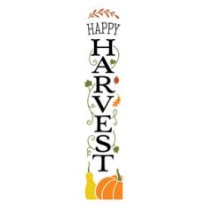 Happy Harvest Tall Porch Sign