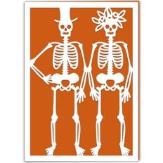Skeleton Couple Card