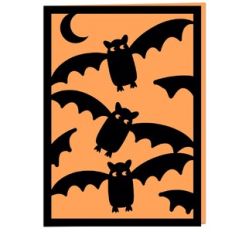 Bats Cute Halloween Card