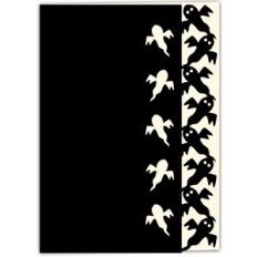 Ghosts Lace Edged Halloween Card