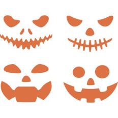 pumpkins face set