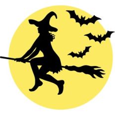 witch on the full moon