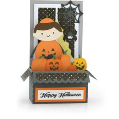 Box Card Window Halloween Pumpkin Boy