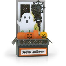 Box Card Window Halloween Ghost