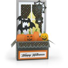 Box Card Window Halloween Bat