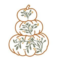 Stacked Twig Pumpkins