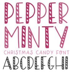 DTC Pepperminty Christmas Font