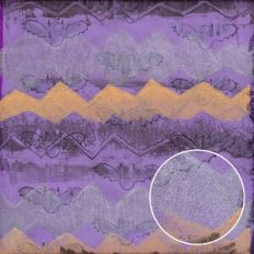 Halloween Grunge Painted Monoprint Purple Ghosted Bats