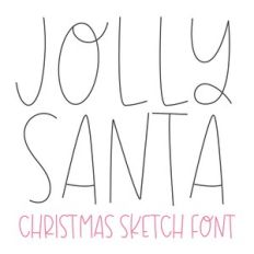 BFC Jolly Santa Christmas Sketch Font