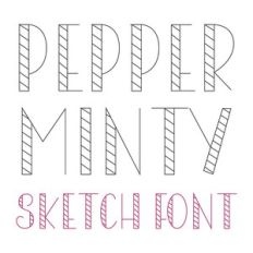BFC Pepperminty Christmas Sketch Font