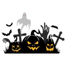 SILHOUETTE HALLOWEEN PUMPKIN