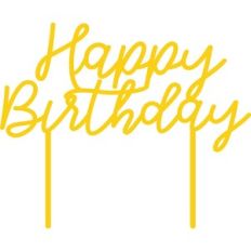 Happy Birthday Cake Topper