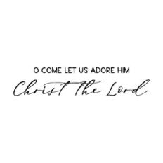 o come let us adore him christ the lord