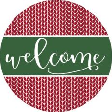 Welcome - Winter Knit Pattern Holiday Design