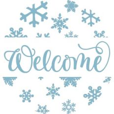 Welcome - Winter Snowflakes Design