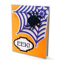 EEK Double Fold Spider Web Card