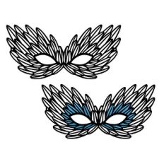 Feather mask