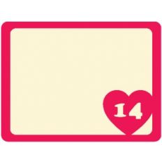 fourteen valentine journaling card