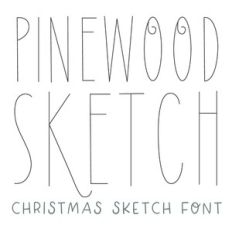 BFC Pinewood Sketch Christmas Font