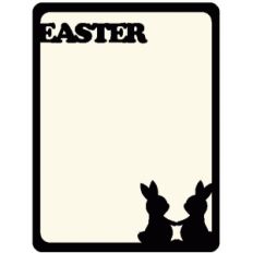 easter bunny journaling card