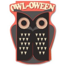 Card Owl Oween Shaped 5x7