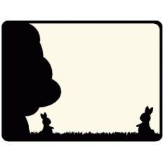 easter bunny silhouette journaling card
