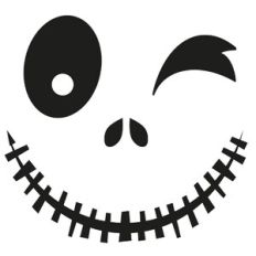 Winking Pumpkin Face