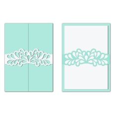 Floral belly band cards