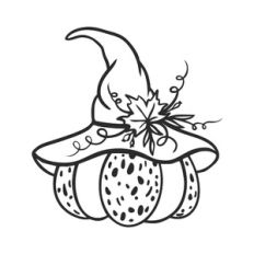 Pumpkin in a hat