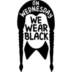 on Wednesday we wear black