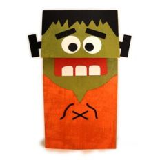 Frankenstein Shapes for Sack Puppet