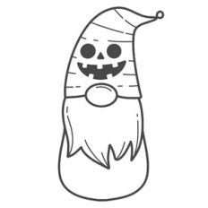 Gnome Silly Pumpkin Face Hat