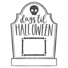 Days Til Halloween Tombstone