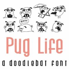 Pug Life Doodlebat Font