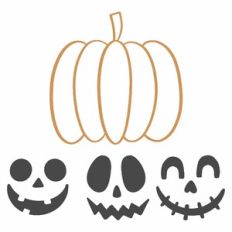 Pumpkin Faces Set