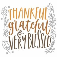 Thankful Grateful Very Blessed
