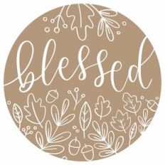 Blessed Foliage Round Frame