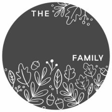 The Name Family Round Frame Fall