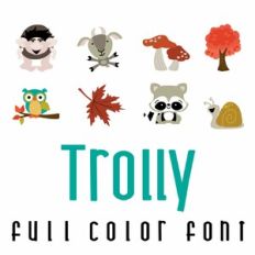 Trolly Full Color Font