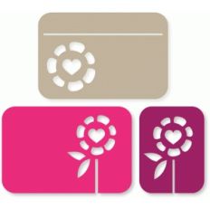 heart flower cards